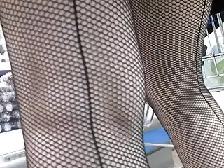 Seamed fishnets socks on the market porn dad daughter in the kitchen
