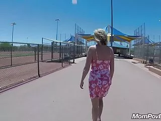 Thick body milf takes it in ass open ass park in a public park