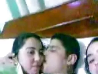 Arabic me to kiss two arab (egyptian) girl in bed